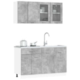 Unità Cucina Lyon 4 pcs Grigio Cemento Legno ingegnerizzato