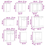 Unità Cucina Lyon 8 pcs Legno truciolato