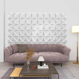 Pannelli da parete 24 pcs Bianco Origami 50 x 50 cm Schiuma XPS