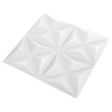 Pannelli da parete 24 pcs Bianco Origami 50 x 50 cm Schiuma XPS