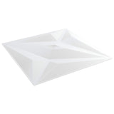 Pannelli da parete 12 pcs Stella Bianca 50 x 50 cm Schiuma XPS
