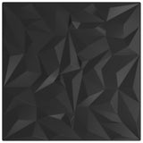 Pannelli da parete 12 pcs Nero 50 x 50 cm Schiuma XPS