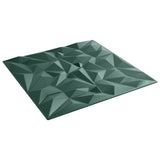 Pannelli da parete 48 pcs Verde ametista 50 x 50 cm Schiuma XPS