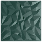 Pannelli da parete 48 pcs Verde ametista 50 x 50 cm Schiuma XPS