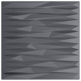 Pannelli da parete 12 pcs Grigio pietra 50 x 50 cm Schiuma XPS