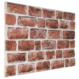Pannelli da parete 10 pcs Marrone scuro e Bianco 100 x 50 cm