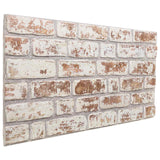 Pannelli da parete 10 pcs Rosso e Bianco 100 x 50 cm