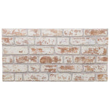 Pannelli da parete 10 pcs Rosso e Bianco 100 x 50 cm