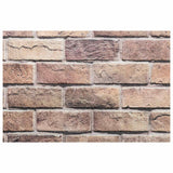 Pannelli da parete 10 pcs Marrone e Grigio 100 x 50 cm