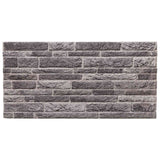 Pannelli da parete 10 pcs Antracite 100 x 50 cm Schiuma EPS