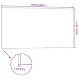 Pannelli da parete 10 pcs Antracite 100 x 50 cm Schiuma EPS