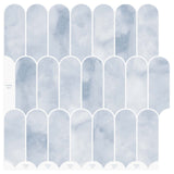 Piastrella Piuma 50 pcs Azzurro 30 x 30 cm Poliuretano e PET