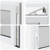Finestra per Soffitta RISOR 80 x 70 cm PVC e Vetro Bianco