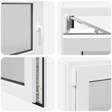 Finestra per Soffitta RISOR 100 x 60 cm PVC e Vetro Bianco
