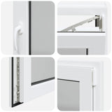 Finestra per Soffitta RISOR 90 x 50 cm PVC e Vetro Bianco