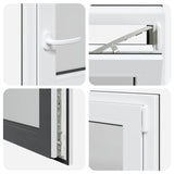 Finestra per Soffitta RISOR 50 x 50 cm PVC e Vetro Antracite