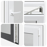 Finestra per Soffitta RISOR 60 x 80 cm PVC e Vetro Antracite