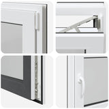 Finestra per Soffitta RISOR 60 x 100 cm PVC e Vetro Antracite