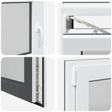 Finestra per Soffitta RISOR 90 x 50 cm PVC e Vetro Antracite