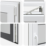 Finestra per Soffitta RISOR 100 x 50 cm PVC e Vetro Antracite