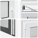 Finestra per Soffitta RISOR 100 x 50 cm PVC e Vetro Antracite