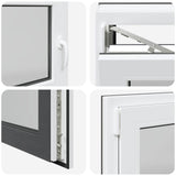 Finestra per Soffitta RISOR 100 x 70 cm PVC e Vetro Antracite
