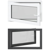 Finestra per Soffitta RISOR 100 x 70 cm PVC e Vetro Antracite