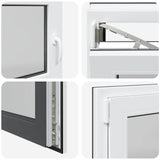 Finestra per Soffitta RISOR 110 x 50 cm PVC e Vetro Antracite