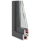 Finestra per Soffitta RISOR 110 x 70 cm PVC e Vetro Antracite