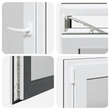 Finestra per Soffitta RISOR 60 x 60 cm PVC e Vetro Antracite