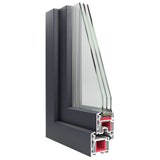 Finestra per Soffitta RISOR 60 x 100 cm PVC e Vetro Antracite