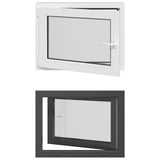 Finestra per Soffitta RISOR 80 x 60 cm PVC e Vetro Antracite