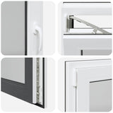 Finestra per Soffitta RISOR 120 x 60 cm PVC e Vetro Antracite