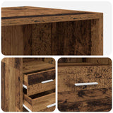 Libreria Legno antico 30 x 42.4 x 185.2 cm