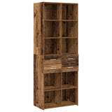 Libreria Legno antico 30 x 42.4 x 185.2 cm