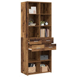 Libreria Legno antico 30 x 42.4 x 185.2 cm