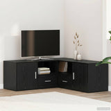 Mobile angolare con cassetto Rovere Nero 200 x 40 x 45 cm