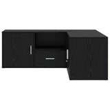 Mobile angolare con cassetto Rovere Nero 200 x 40 x 45 cm