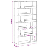 Scaffale per Libri Rovere nero 100 x 33 x 156,5 cm