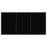 Set da Pranzo per Giardino 5 pcs Nero e antracite
