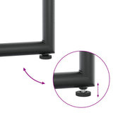 Set da Pranzo per Giardino 9 pcs Nero e antracite