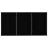 Set da Pranzo per Giardino 9 pcs Nero e antracite