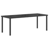 Set da Pranzo per Giardino 9 pcs Nero e antracite