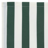 Tenda Valance per Telaio da 5 m Verde e Bianco 4.8x0.2 m