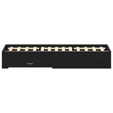 Struttura letto con cassetti Rovere nero Legno ingegnerizzato