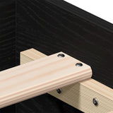 Struttura letto con cassetti Rovere nero Legno ingegnerizzato