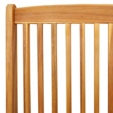 Sedia da Giardino Pieghevole con Cuscino Grigio 6pz in Legno Massello di Acacia