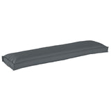 Cuscini per pallet per panca 2 pz Antracite 150x40x8 cm Tessuto Oxford