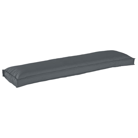 Cuscini per pallet per panca 2 pz Antracite 150x40x8 cm Tessuto Oxford