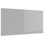 Schienale cucina Grigio chiaro 120x60x0,6 cm in vetro temperato